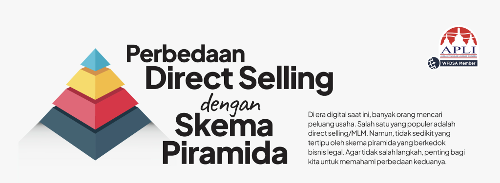 Perbedaan Direct Selling dengan Skema Piramida