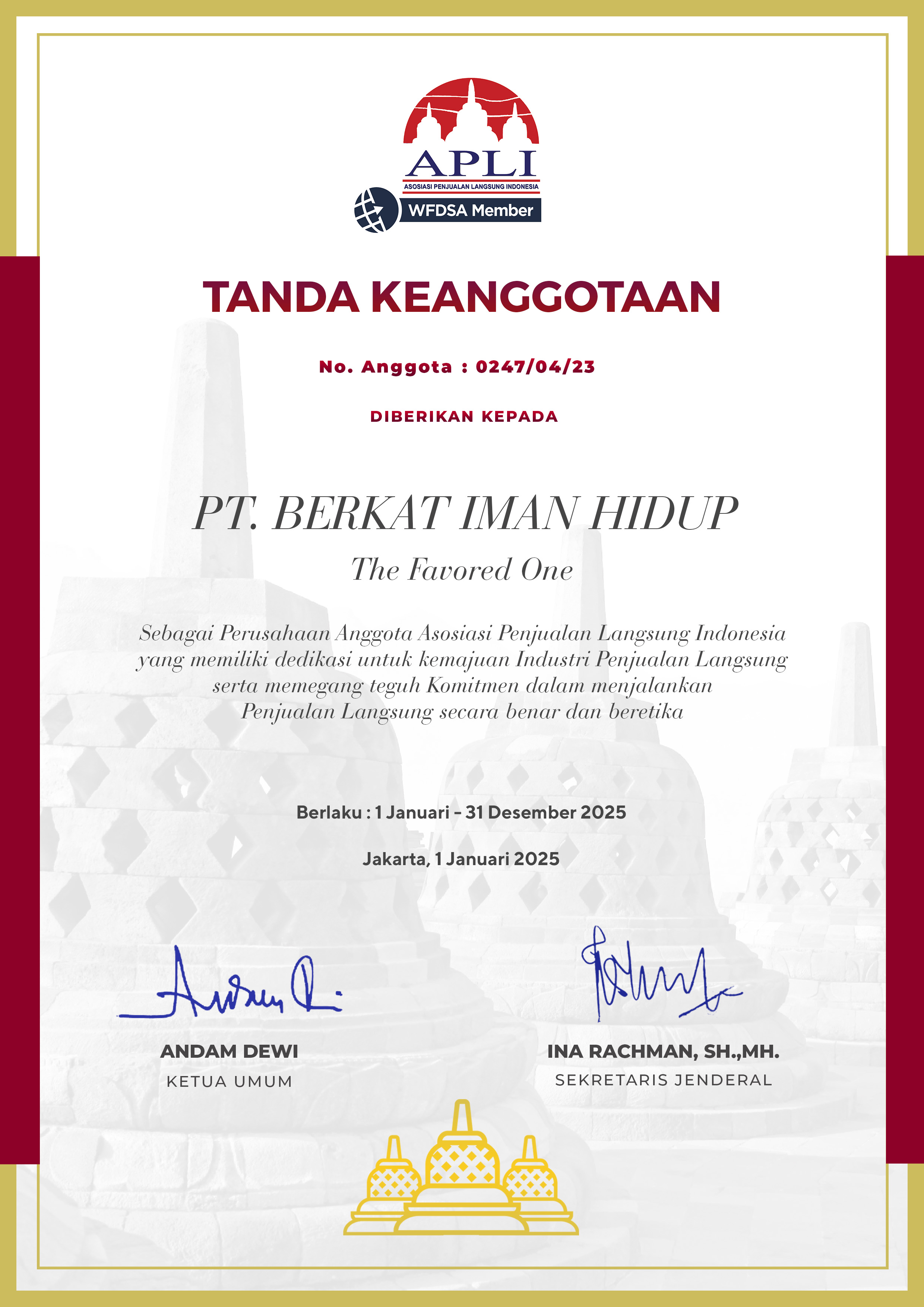 PT. BERKAT IMAN HIDUP