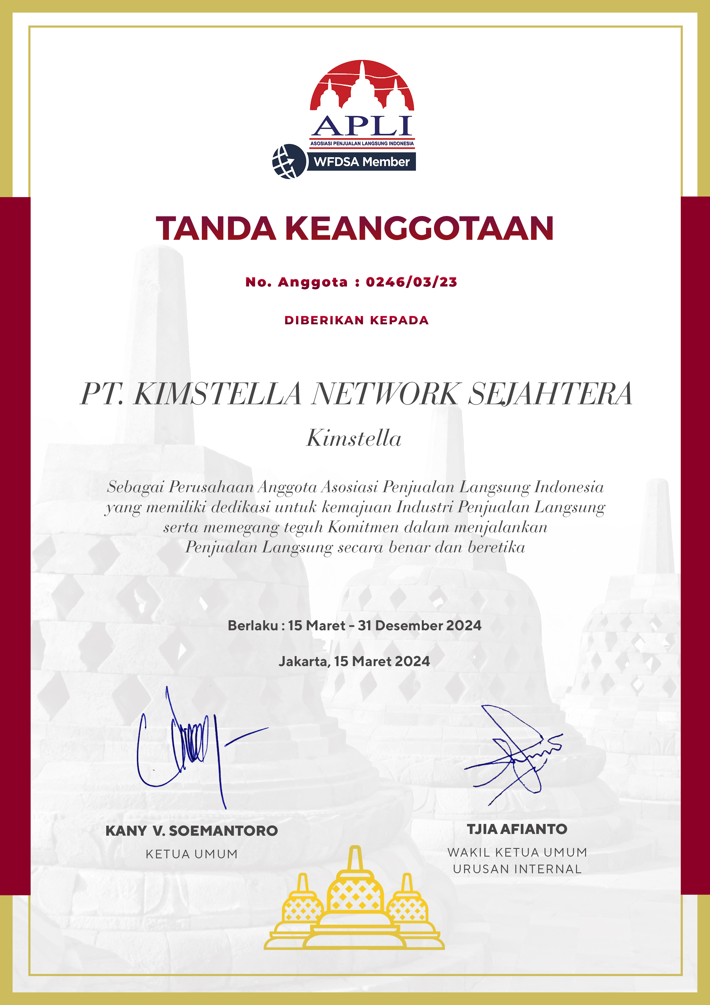 PT. KIMSTELLA NETWORK SEJAHTERA