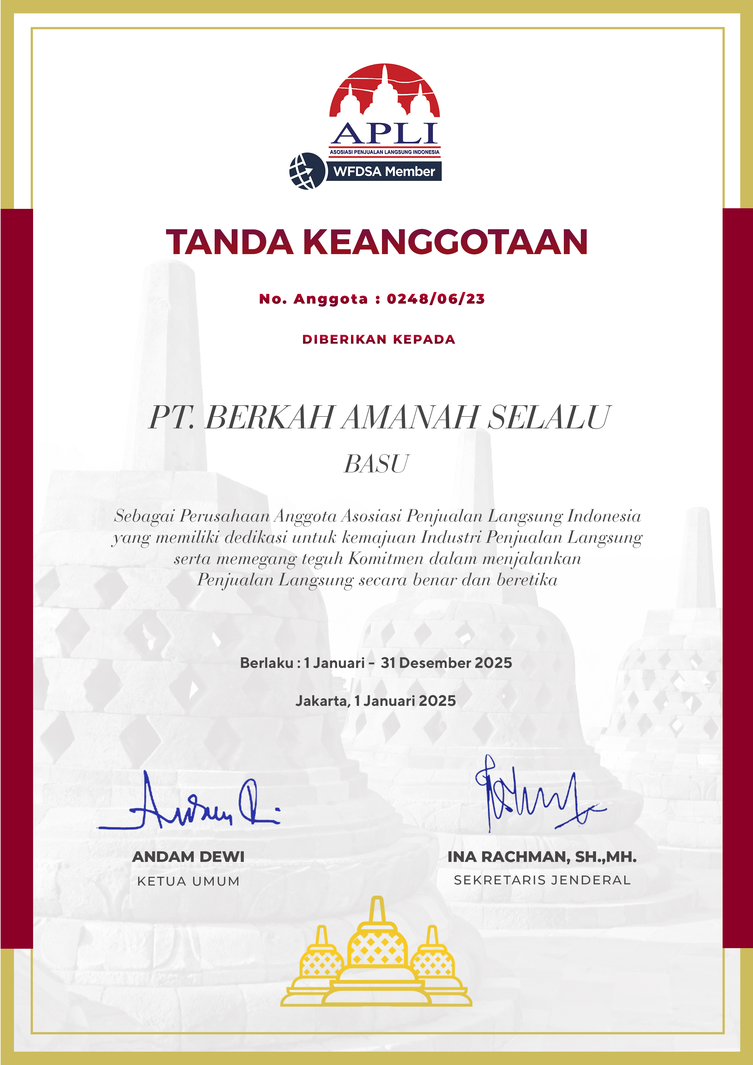 PT. BERKAH AMANAH SELALU