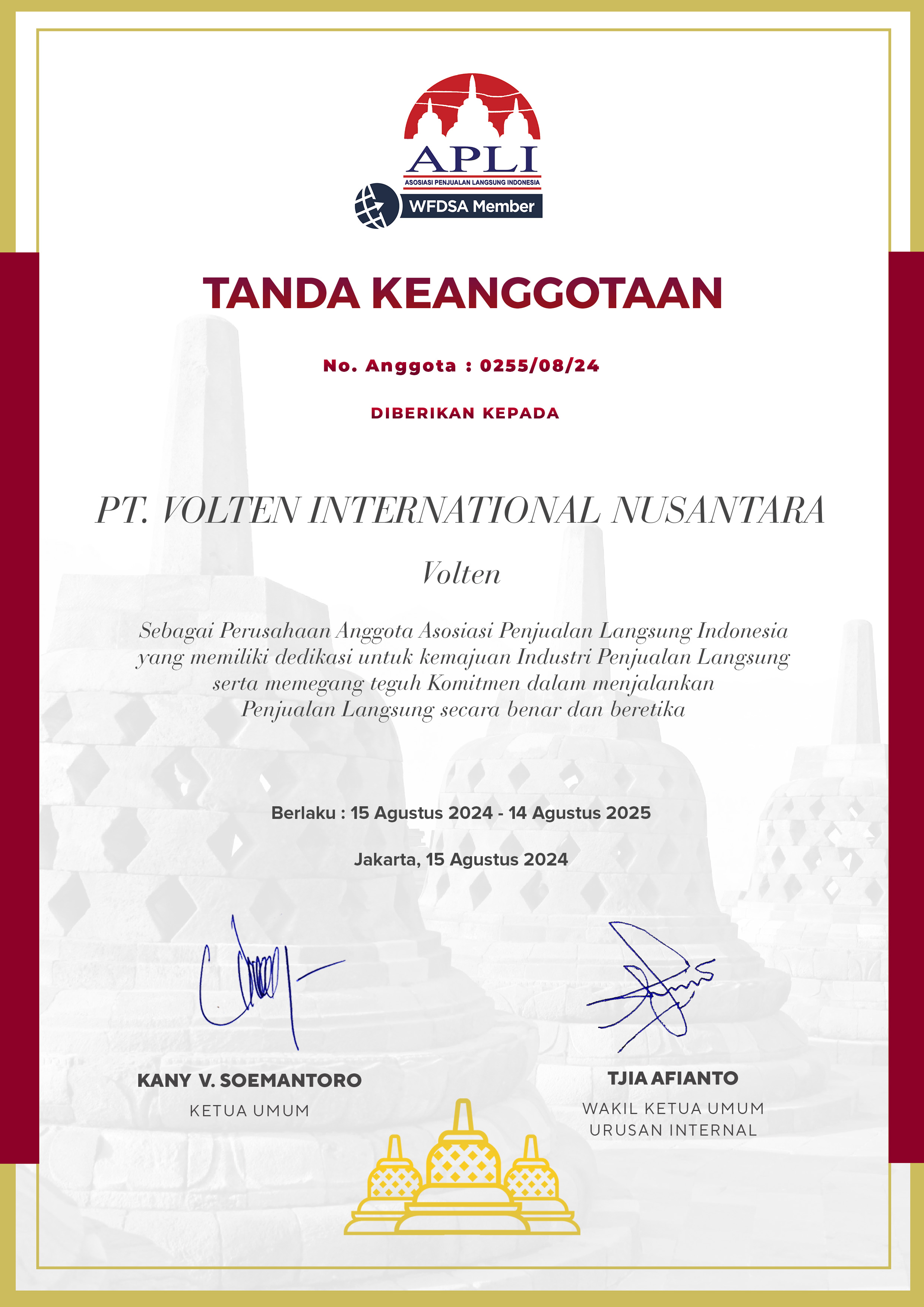 PT. VOLTEN INTERNATIONAL NUSANTARA